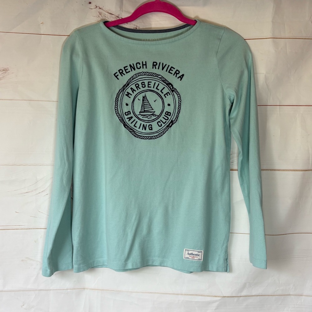 Talbots Light Green  Teal Authentic Tee